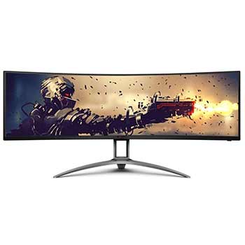 AOC 49 inch curved ultra wide gaming monitor 165Hz HDR400