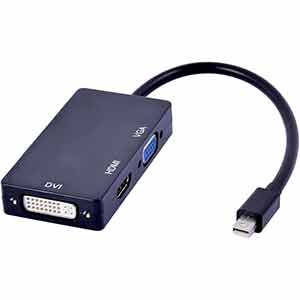 Mini DisplayPort to HDMI DVI VGA adapter for monitors and laptops